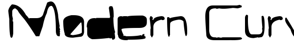 Modern Curve font preview